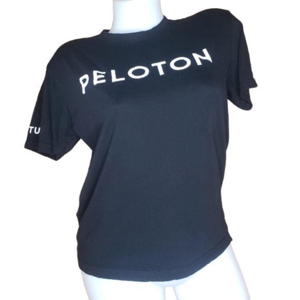 Peloton Black Century Club T Shirt  Size XS
